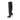 Dolce & Gabbana Black Calf Leather Bos Taurus High Heel Boots