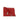 Alexander McQueen Red Calf Leather Bos Taurus Clutch Bag