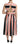 Dolce & Gabbana Multicolor Stripes A-Line Pleated Midi Dress