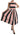 Dolce & Gabbana Multicolor Stripes A-Line Pleated Midi Dress