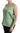 Dolce & Gabbana Green Sleeveless 100% Silk Top Tank Blouse