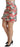 Dolce & Gabbana White Green Red Floral High Waist Mini Skirt