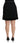 Dolce & Gabbana Black A-line High Waist Mini Viscose Skirt