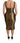 Dolce & Gabbana Gold Metallic Stretch Bodycon Ruched Dress
