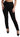 Dolce & Gabbana Black Skinny Stretch Fox Head Cotton Pants