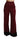 Dolce & Gabbana Black Lace High Waist Wide Leg Maroon  Pants