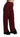 Dolce & Gabbana Black Lace High Waist Wide Leg Maroon  Pants