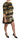 Dolce & Gabbana Polyester Black Gold Leopard Shift Mini Dress
