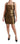 Dolce & Gabbana Nylon Bronze Bodycon Sheath Mini Dress
