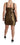 Dolce & Gabbana Nylon Bronze Bodycon Sheath Mini Dress