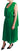 Dolce & Gabbana 100% Silk Green Sleeveless Pleated Maxi Dress