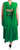 Dolce & Gabbana 100% Silk Green Sleeveless Pleated Maxi Dress