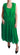 Dolce & Gabbana 100% Silk Green Sleeveless Pleated Maxi Dress