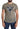 Guess Brown Cotton Stretch Logo Print Men Casual Perforated T-shirt