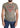 Guess Brown Cotton Stretch Logo Print Men Casual Perforated T-shirt
