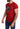 Guess Red Cotton Logo Print Men Casual Top Perforated T-shirt