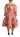 Dolce & Gabbana Pink Ruffled Dress Silk Cotton Gown Dress
