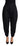 Dolce & Gabbana Black Cropped Dress High Waist Polyester Pants