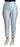 Dolce & Gabbana Light Blue Silk Cropped Tapered Trouser Pants
