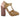 Dolce & Gabbana Pink Gold Leather Crystal Pumps T-strap Shoes