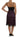 Dolce & Gabbana Purple Silk Stretch Black Lace A-Line Dress