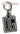 Dolce & Gabbana Elegant Silver & Rubber Designer Keyring