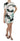 Dolce & Gabbana White Black Blue Shift Short Mini Dress