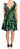 Dolce & Gabbana Green Leaves Print Cotton Flared Mini Dress