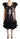 Dolce & Gabbana Black Pink Floral Lace A-line Midi Sheer Dress