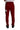Dolce & Gabbana Red Cotton Logo Patch Sweatpants Jogging Pants