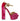 Dolce & Gabbana Pink Velvet Crystal Ankle Strap Sandals Shoes