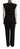 Dolce & Gabbana Black Wool Blend Sleeveless Jumpsuit Dress