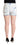 Dolce & Gabbana White Blue Dye Cotton Mid Waist Denim Shorts