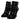Dolce & Gabbana Black Crystals Heels Zipper Short Boots Shoes
