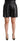 Dolce & Gabbana Black Leather High Waist Bermuda Above Knee Shorts