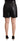 Dolce & Gabbana Black Leather High Waist Bermuda Above Knee Shorts