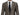 Dolce & Gabbana Brown Slim Fit Silk Two Button Blazer