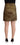Boutique Moschino Black Gold A-line Above Knee Casual Skirt