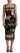 Dolce & Gabbana Multicolor Pachwork Midi Floral Silk Leopard Bodycon Dress