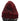 Dolce & Gabbana Bordeaux Hamster Fur Crochet Hood Scarf Hat