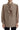 Dolce & Gabbana Brown Waistband Sleeves Ascot Collar Top Blouse