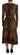 Dolce & Gabbana Brown Leopard Wrap A-line Maxi Viscose Dress