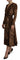 Dolce & Gabbana Brown Leopard Wrap A-line Maxi Viscose Dress