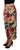 Dolce & Gabbana Multicolor Flora Printed High Waist Cropped Trouser Pants