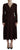 Dolce & Gabbana Brown Wrap Long Sleeve Midi Stretch Dress