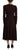 Dolce & Gabbana Brown Wrap Long Sleeve Midi Stretch Dress