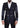 Dolce & Gabbana Blue Wool Patchwork Double Breasted Blazer