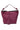 Pompei Donatella Burgundy Leather Shoulder Bag