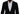 Dolce & Gabbana Black Wool Crown Slim Fit Jacket Blazer