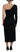 Dolce & Gabbana Black Wrap Sheath One Shoulder Wool Dress